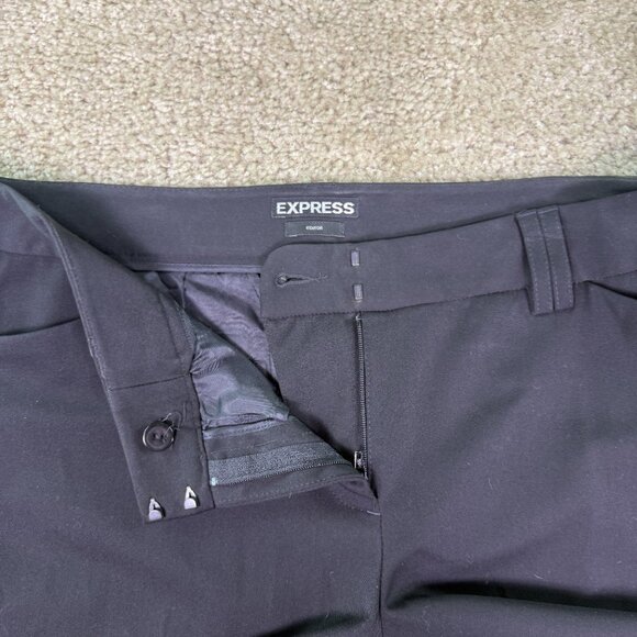 Express Editor Women’s Size 10 Black Straight Leg Ankle Pants 35X25 E785 - Picture 3 of 13